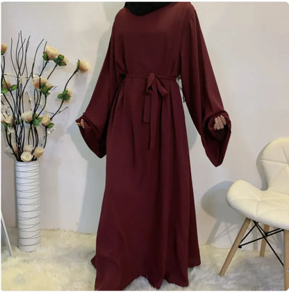 Muslim Women's Long Abaya Dress - Dubai Style